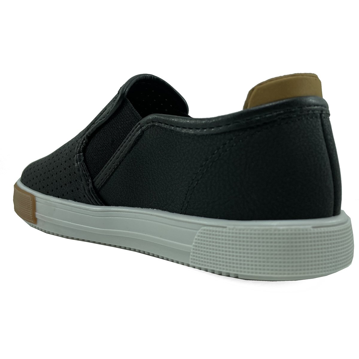 Slip On Infantil Molekinho Microperfuros Básico - Preto Preto 4