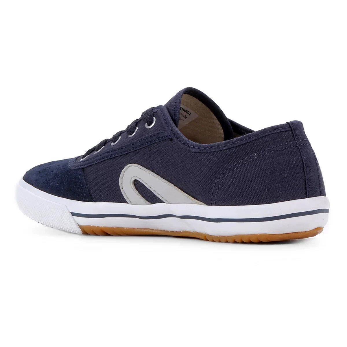 Tênis Infantil Rainha Vl 2500 Cano Baixo Menino - Marinho e Branco Azul 4