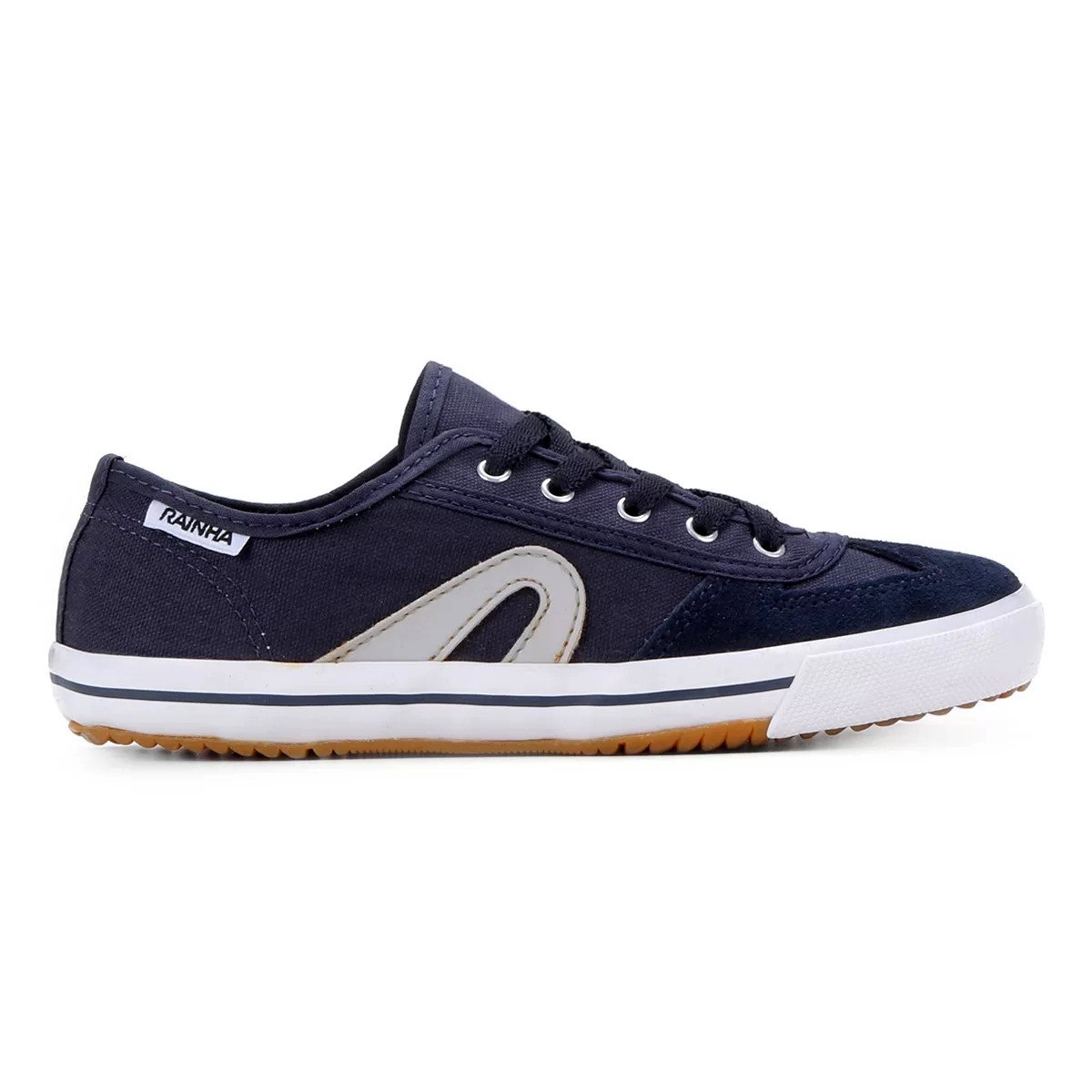 Tênis Infantil Rainha Vl 2500 Cano Baixo Menino - Marinho e Branco Azul 2