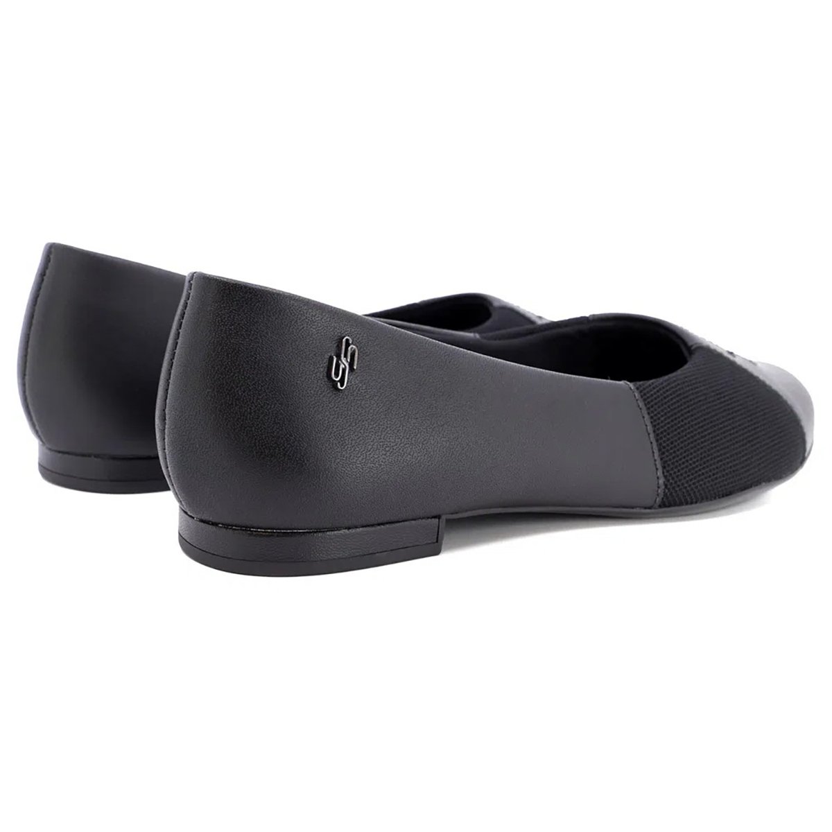 Sapatilha Couro Usaflex Bordada Joanete - Preto Preto 3