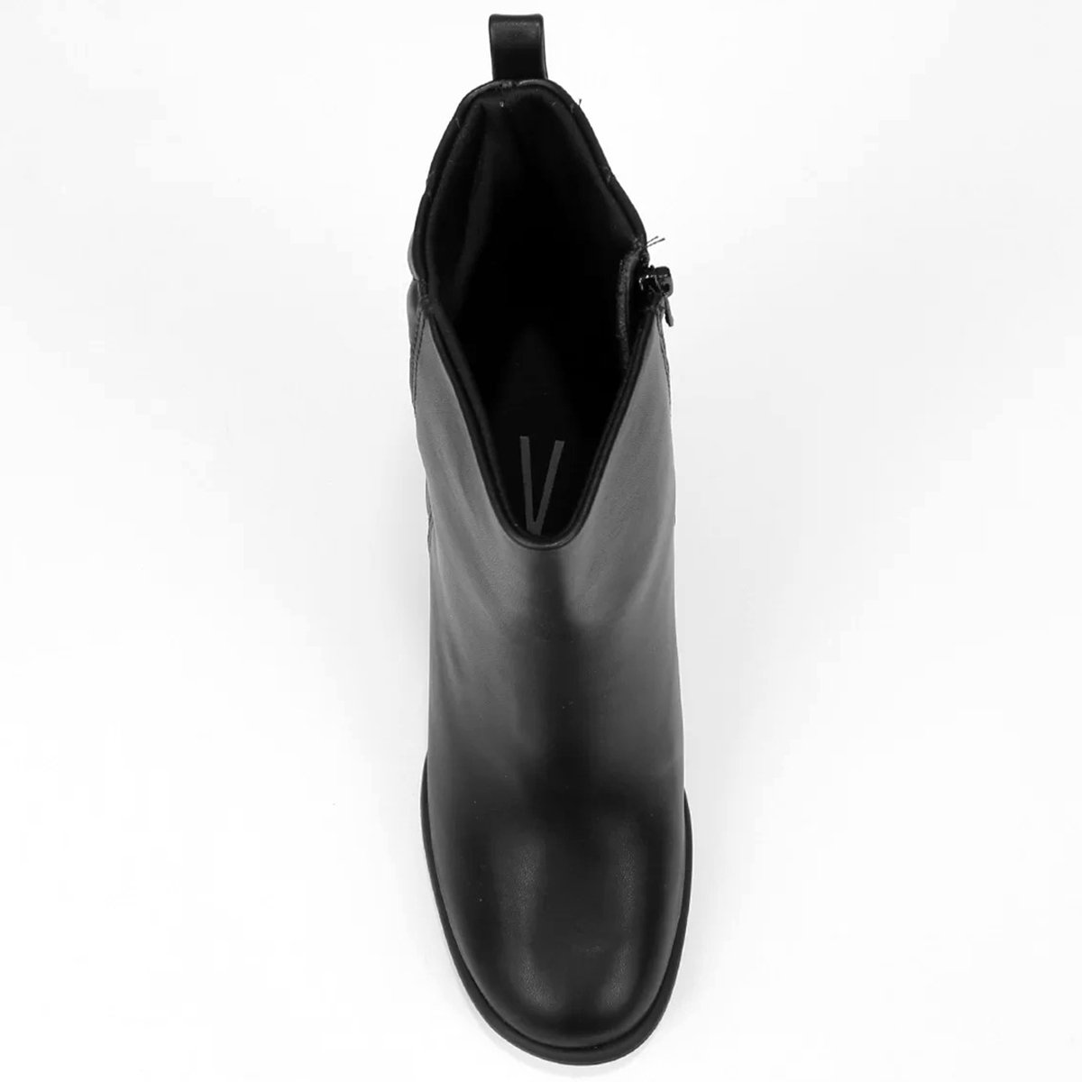 Bota Cano Curto Vizzano Matelassê Salto Alto Feminina - Preto Preto 3