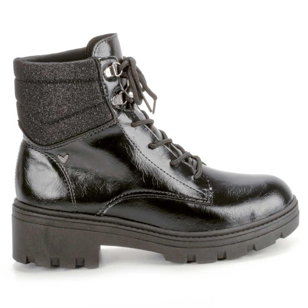 Bota Coturno Mississipi Tratorada Feminina - Preto Preto 2