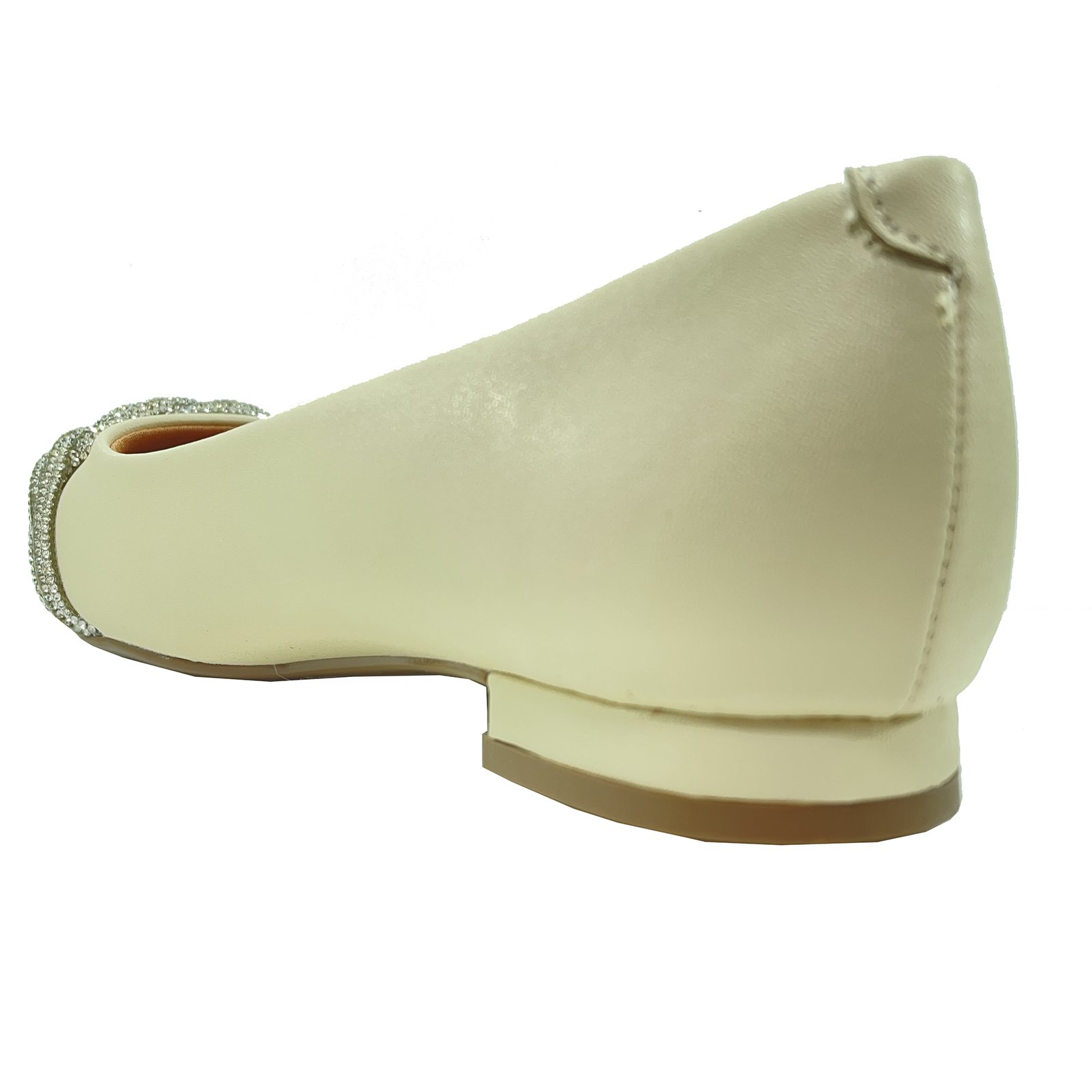 Sapatilha Vizzano Enfeite Tiras Strass Feminina - Creme Bege 4