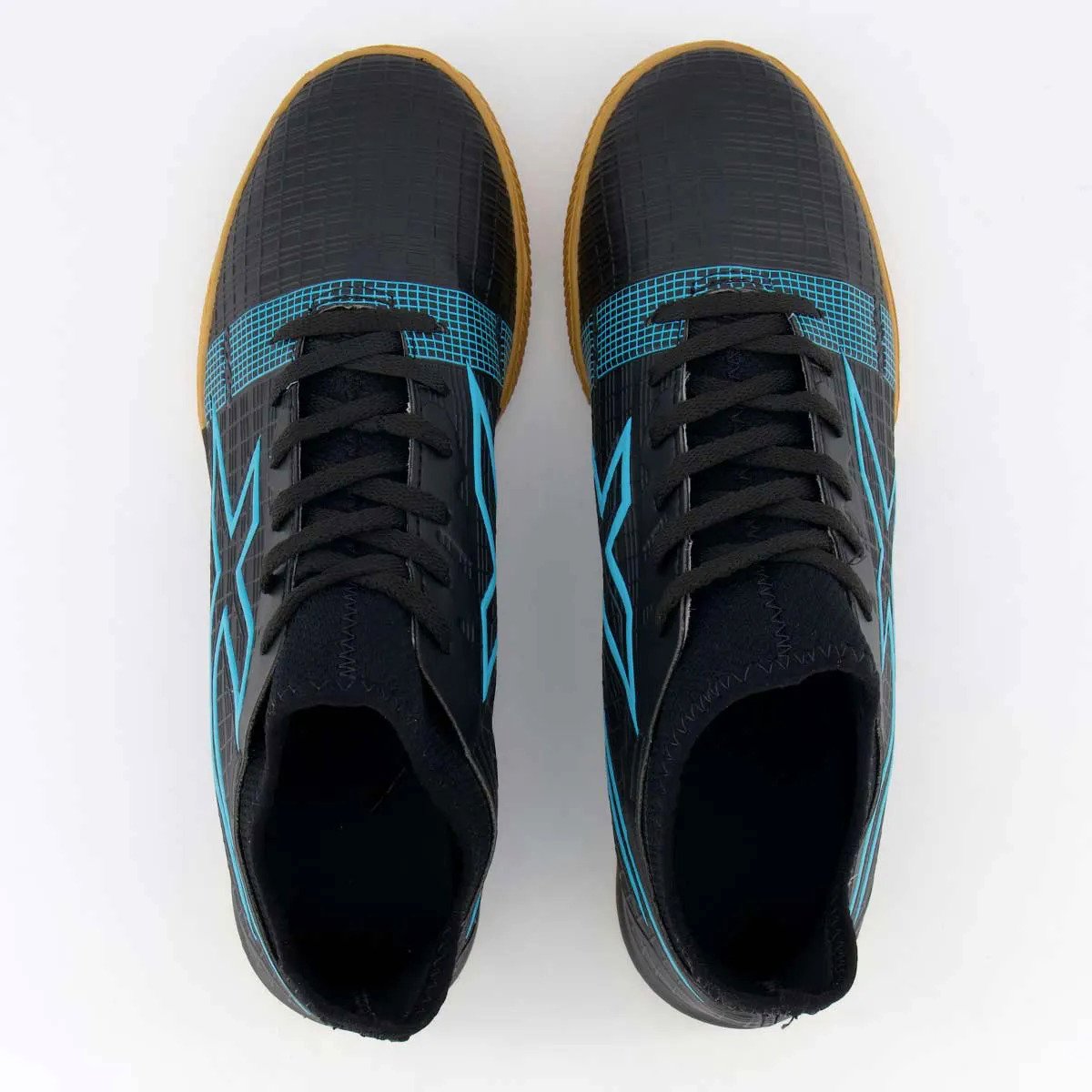 Chuteira Futsal Oxn Velox 4 Neo Masculina - Preto e Azul Preto 3