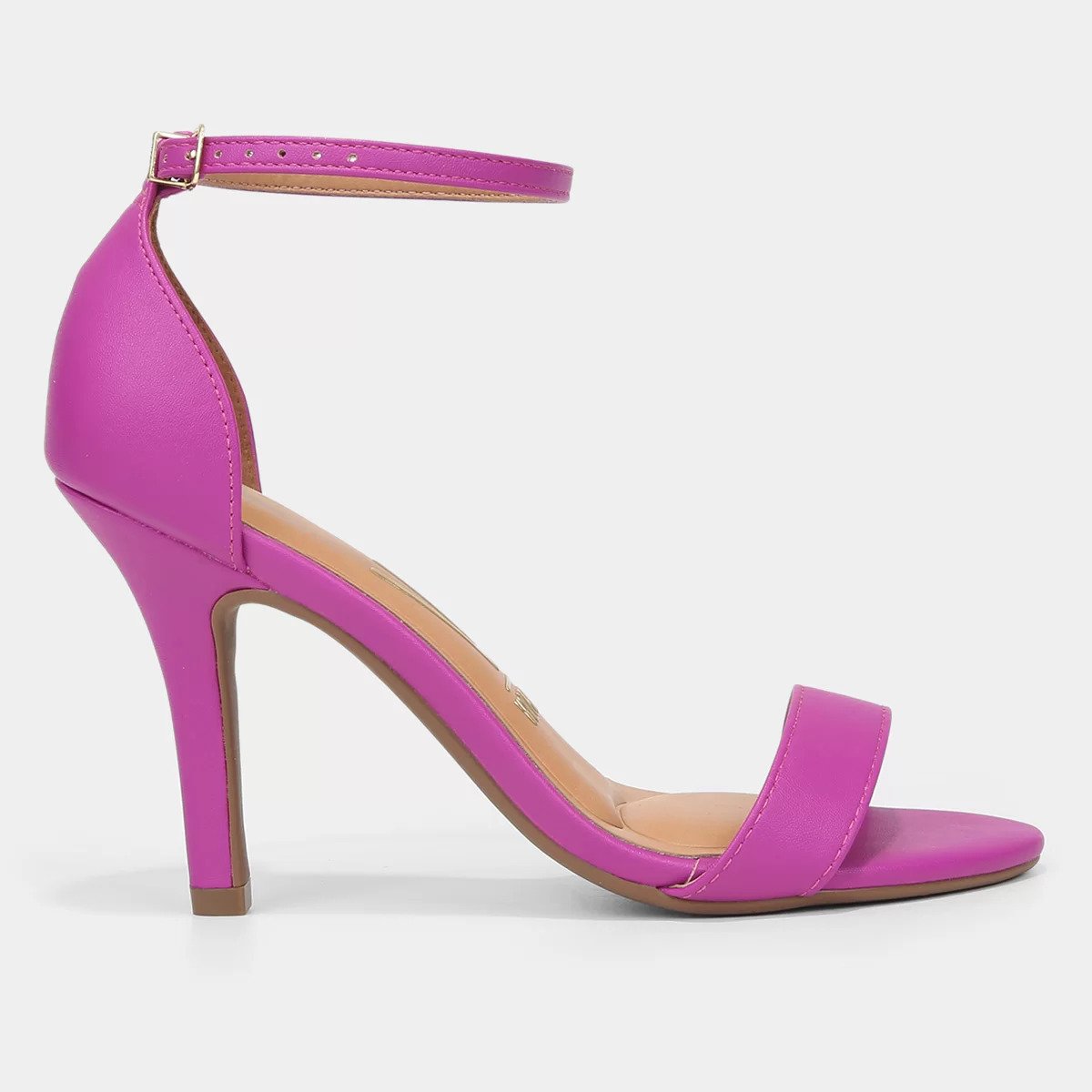 Sandália Vizzano Básica Salto Alto Feminina - Roxo Roxo 2