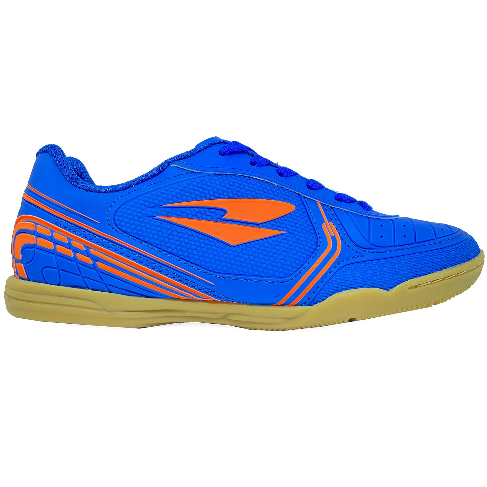 Chuteira Futsal Dray 806 Masculina - Azul e Laranja Azul 2