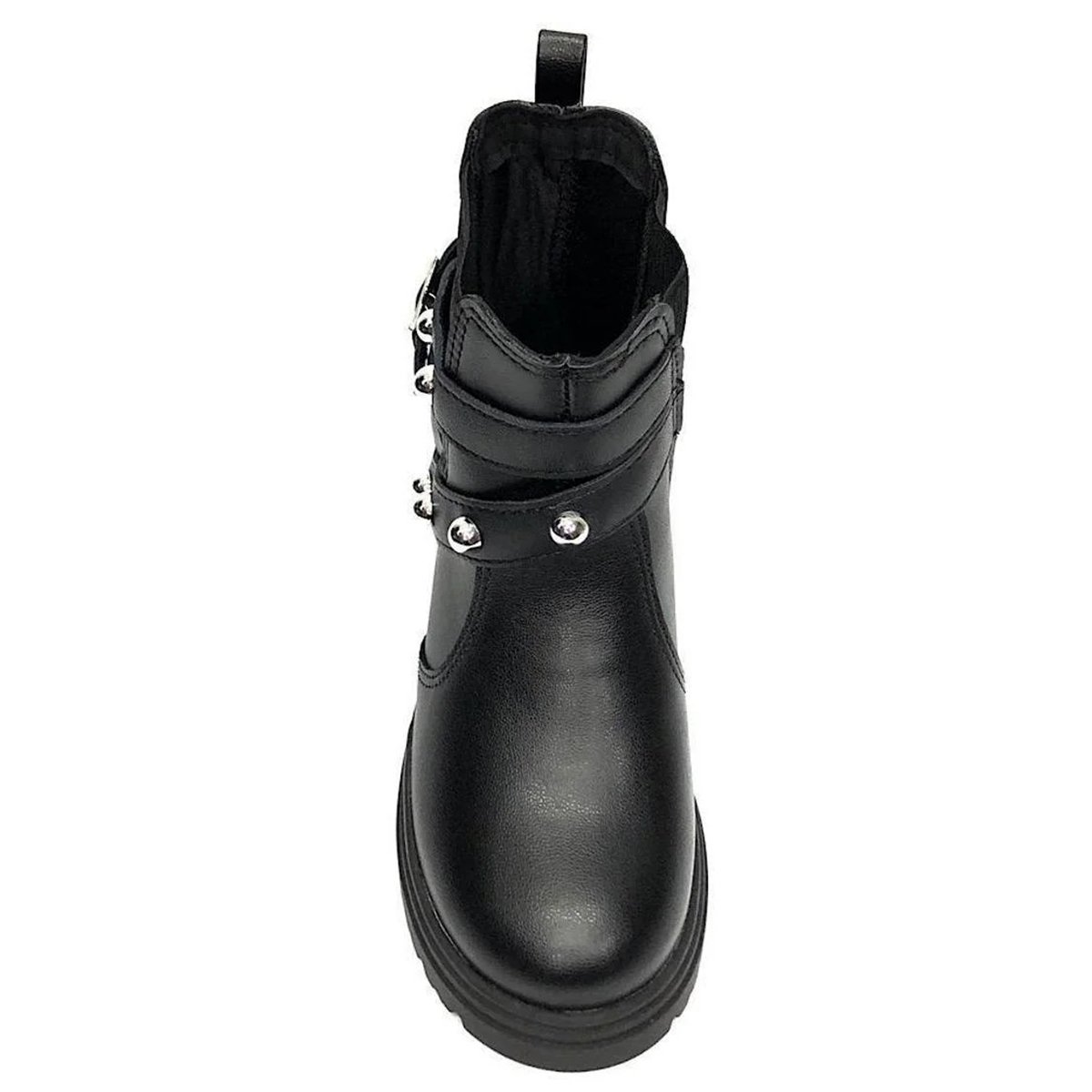Bota Coturno Infantil Molekinha Taxas Menina - Preto Preto 3