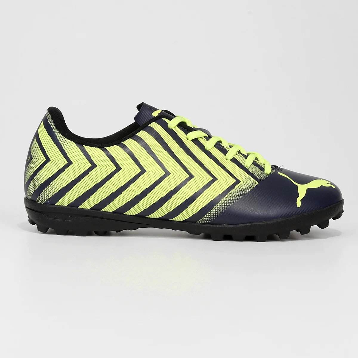 Chuteira Society Puma Tacto II Masculina - Azul e Amarelo Azul 2