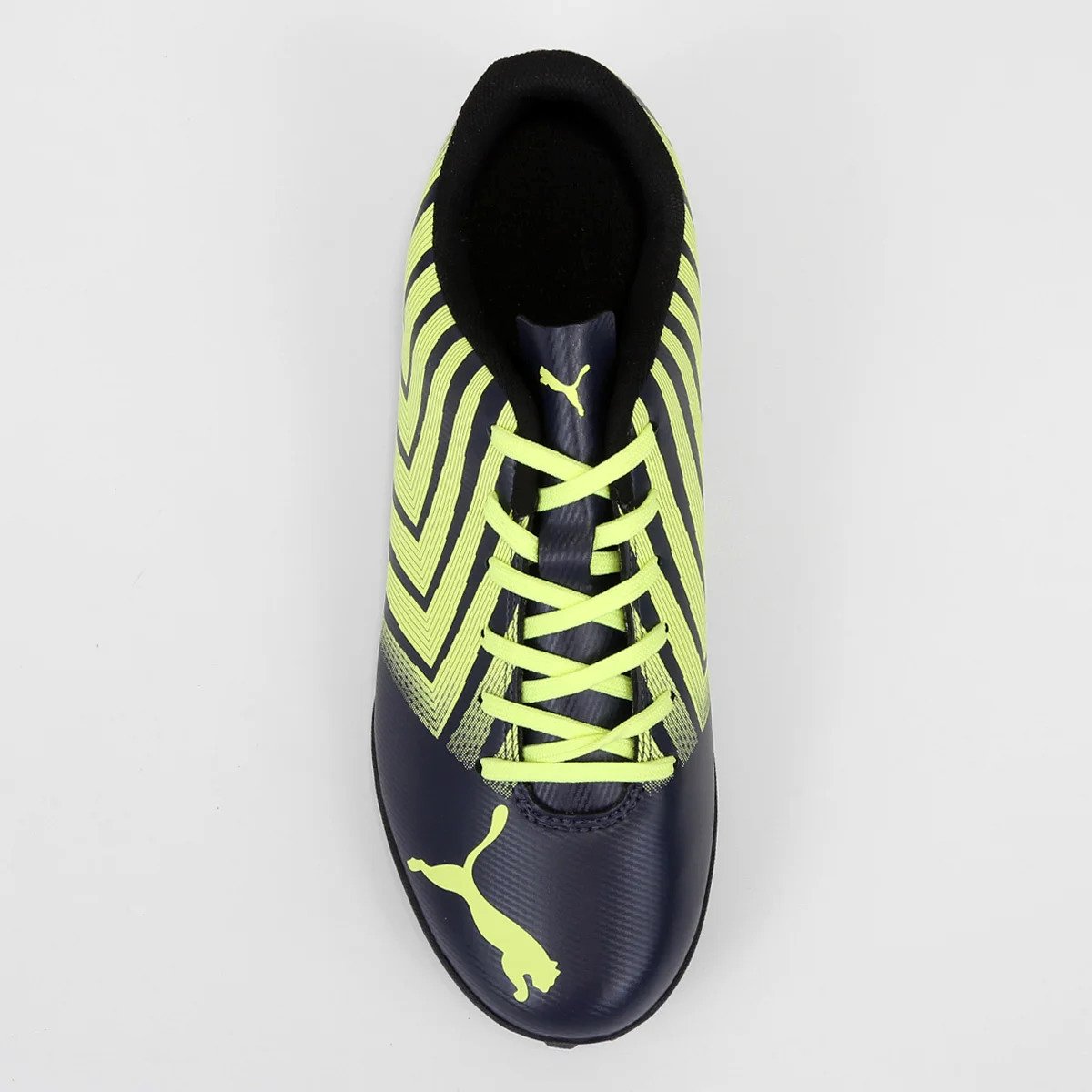 Chuteira Society Puma Tacto II Masculina - Azul e Amarelo Azul 3