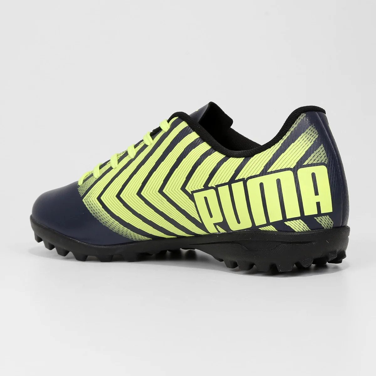 Chuteira Society Puma Tacto II Masculina - Azul e Amarelo Azul 4