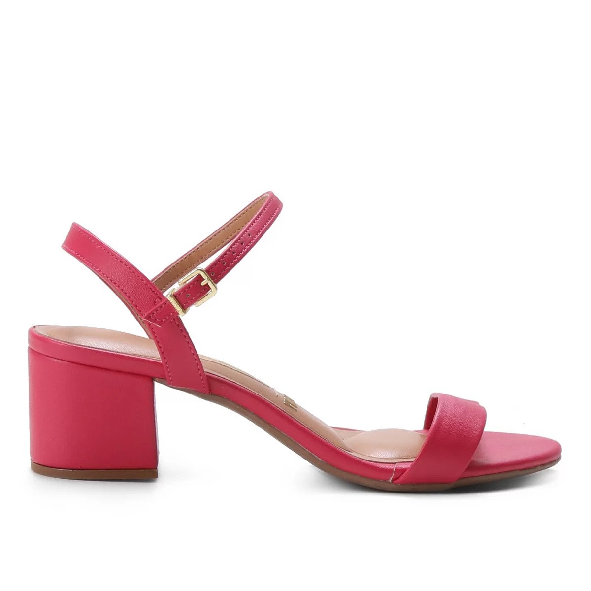 Sandália Vizzano Salto Médio Feminina - Pink Rosa 2