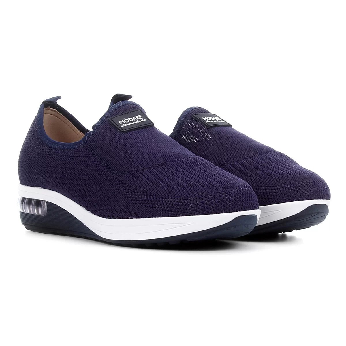 Tênis Slip On Modare Elástico Bolha Feminino - Marinho Azul Marinho 1
