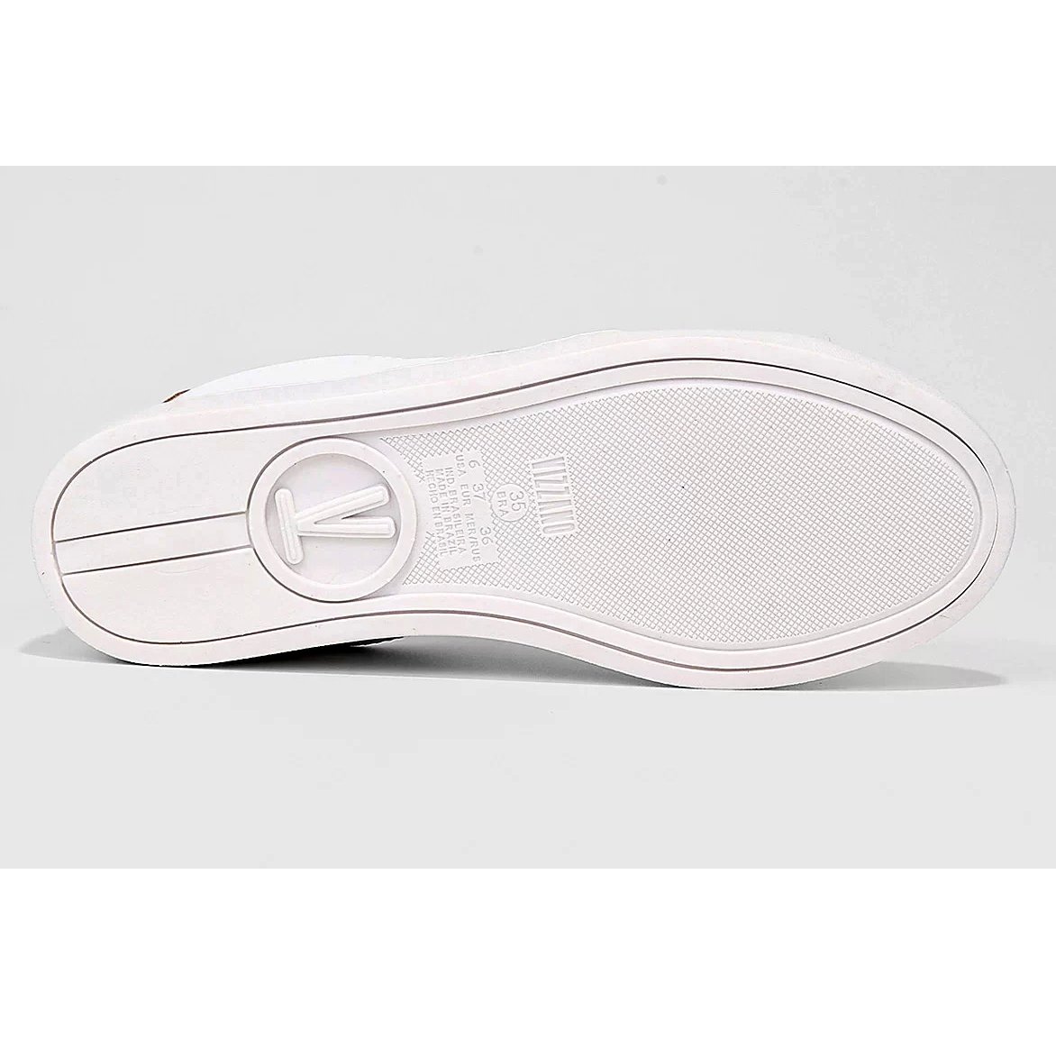 Tênis Vizzano Casual Cano Baixo Feminino - Branco e Bege Branco 5
