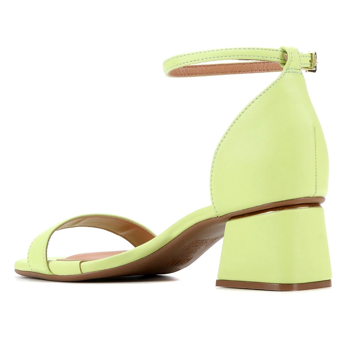 Sandália Vizzano Salto Bloco Feminina - Amarelo Amarelo 4