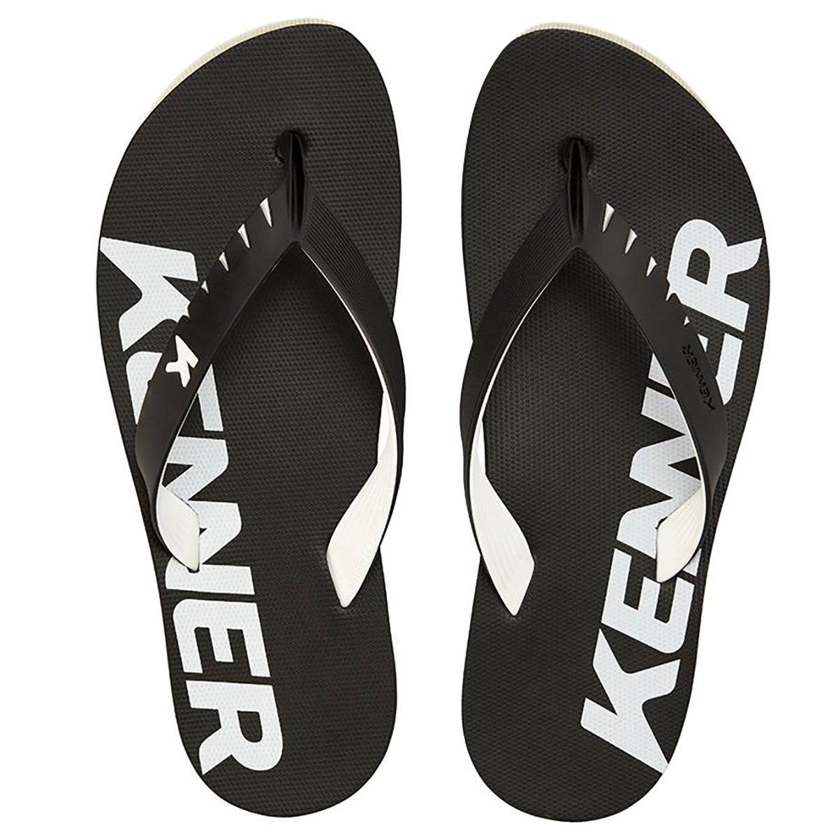 Chinelo Kenner Red Masculino - Preto e Branco Preto 2