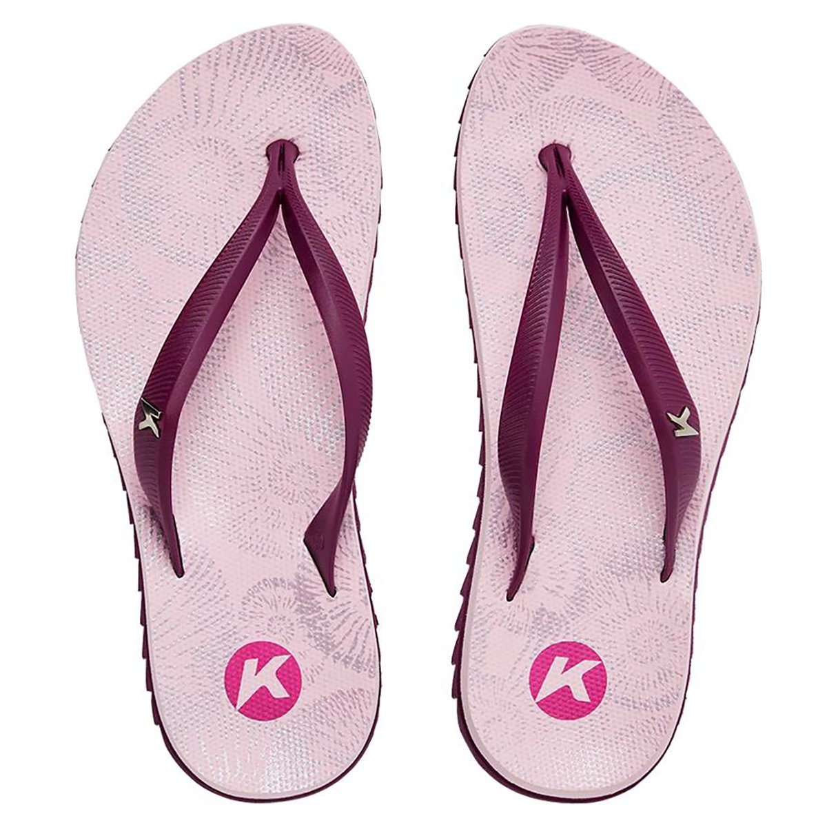 Chinelo Kenner Ibiza Pro Spiral Flatform - Rosa e Roxo Rosa 2