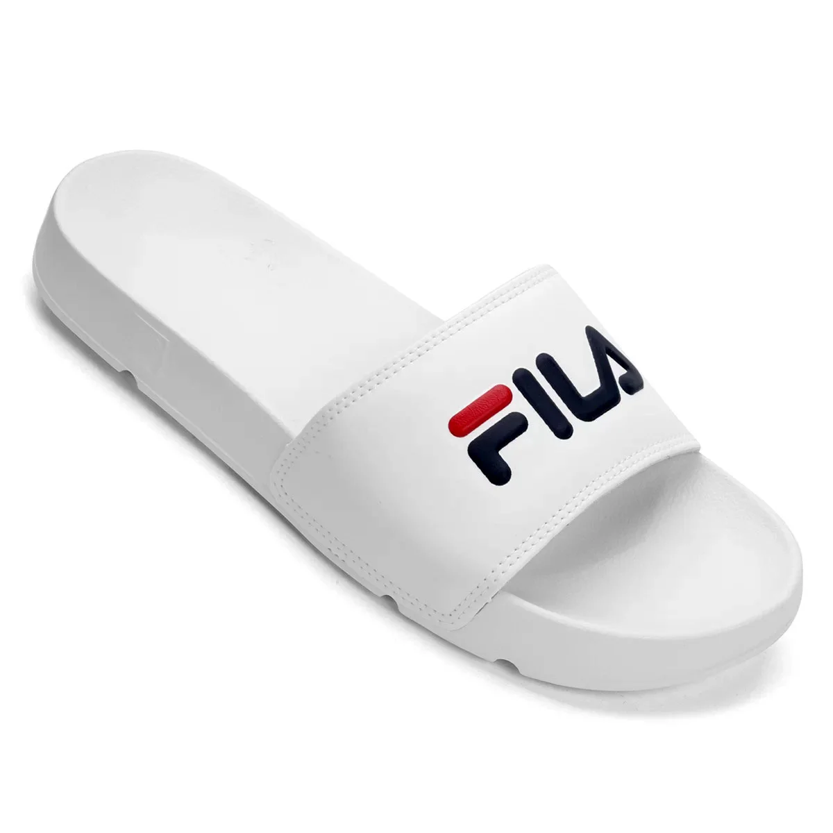 Chinelo Slide Fila Drifter Basic - Branco e Vermelho Branco 2