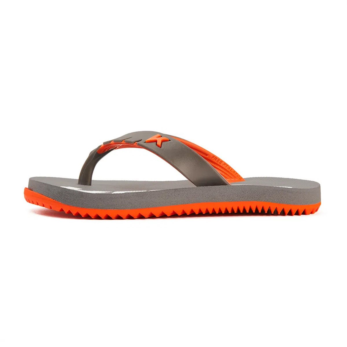Chinelo Infantil Kenner Red Kids - Cinza e Laranja Cinza 2