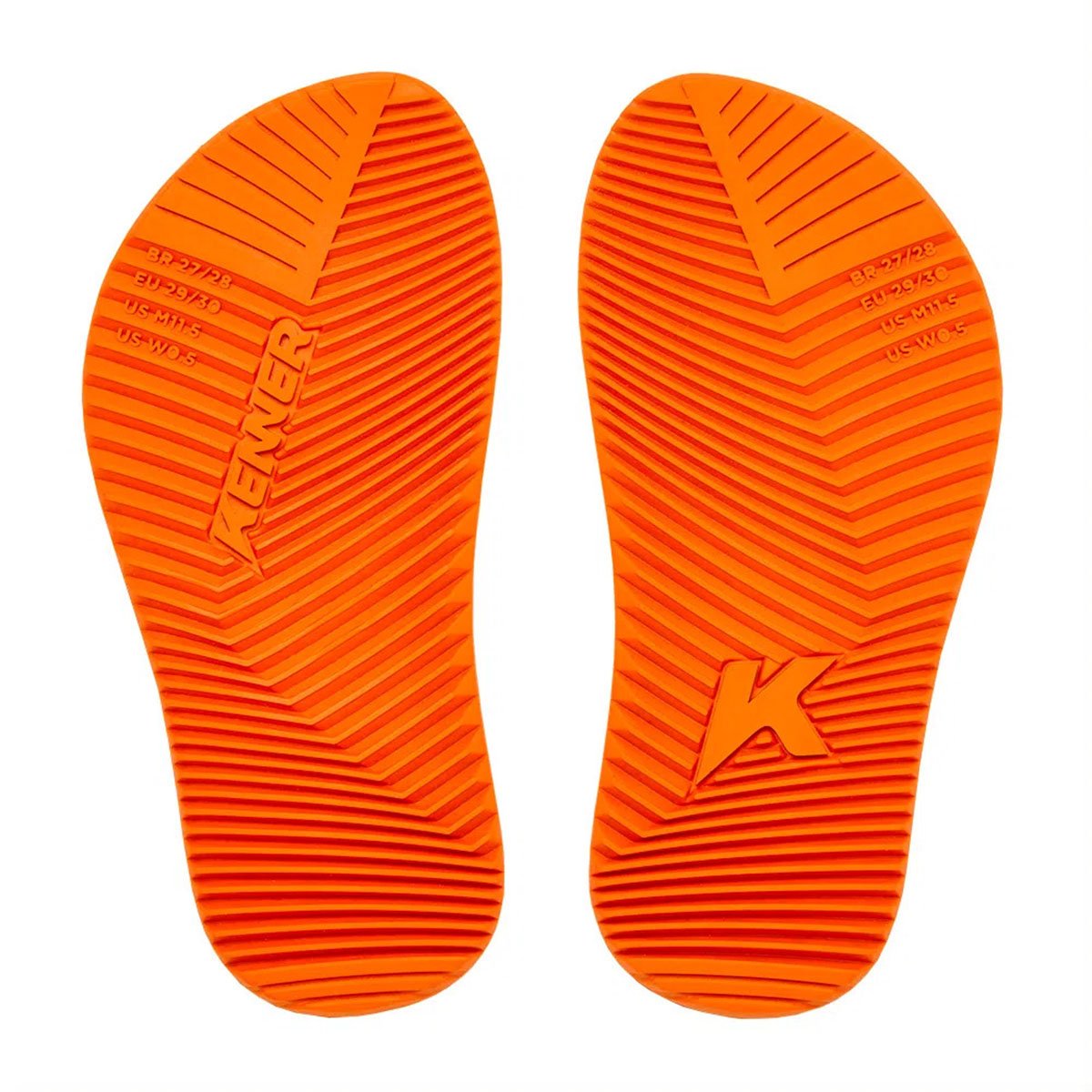 Chinelo Infantil Kenner Red Kids - Cinza e Laranja Cinza 4