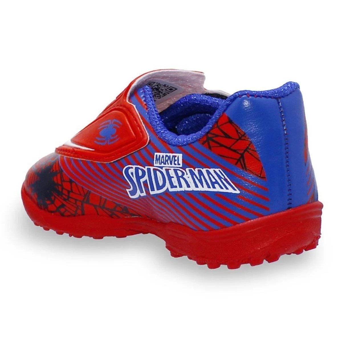 Chuteira Infantil Society Dray Marvel Homem Aranha - Azul e Vermelho Vermelho 3