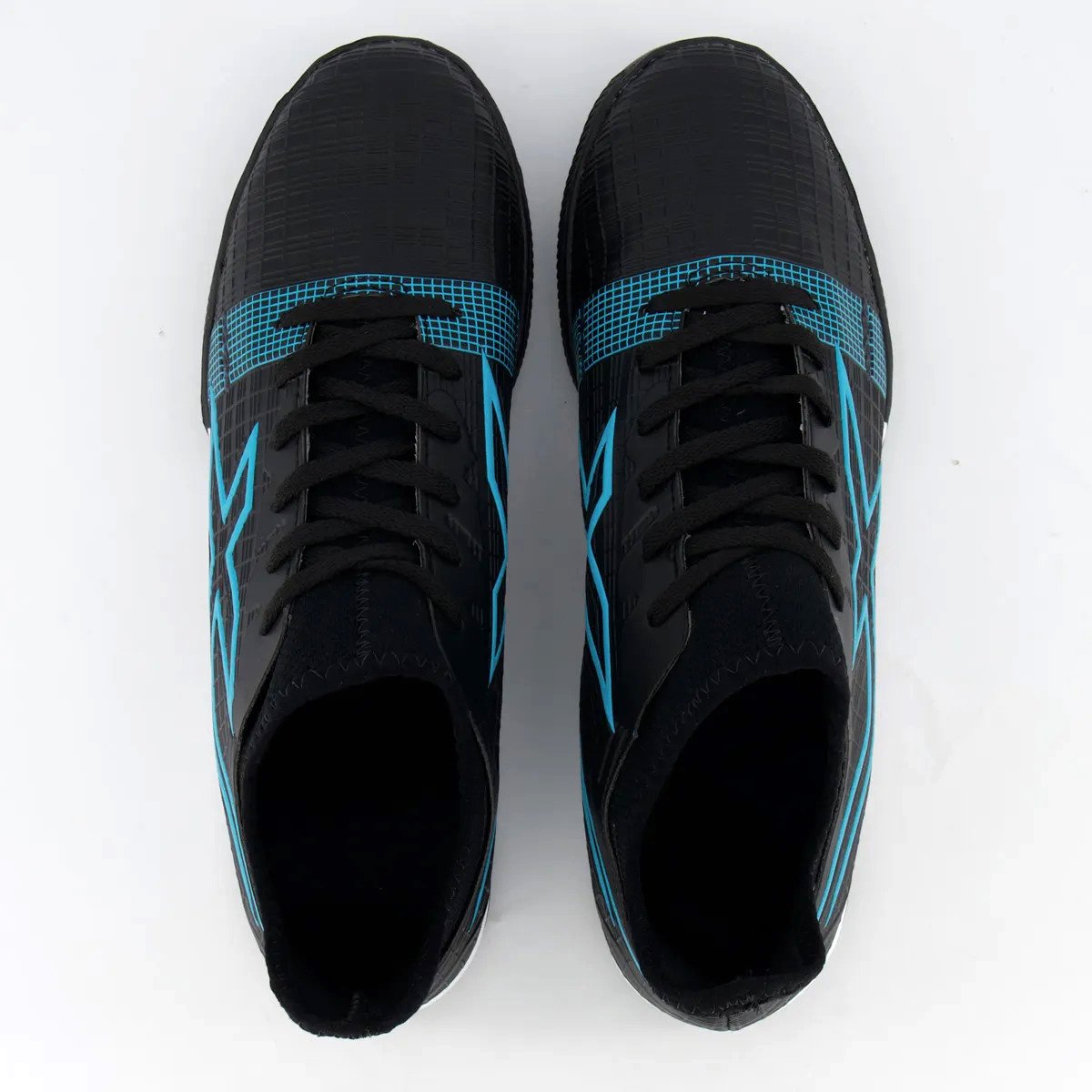 Chuteira Society Oxn Velox 4 Masculina - Preto e Azul Preto 3