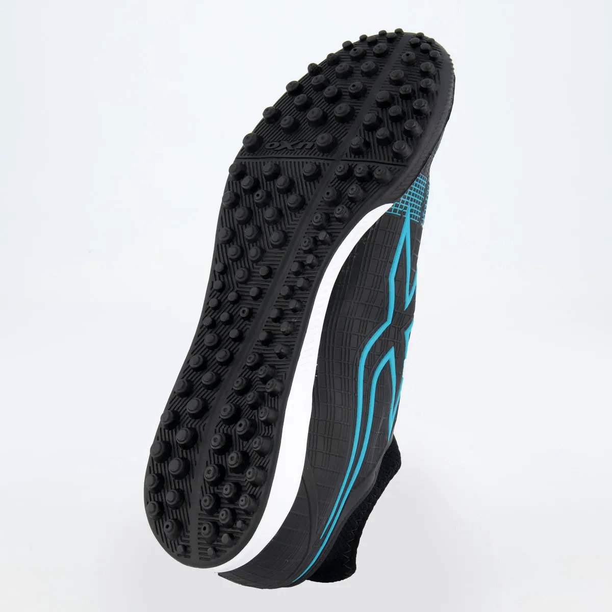 Chuteira Society Oxn Velox 4 Masculina - Preto e Azul Preto 5