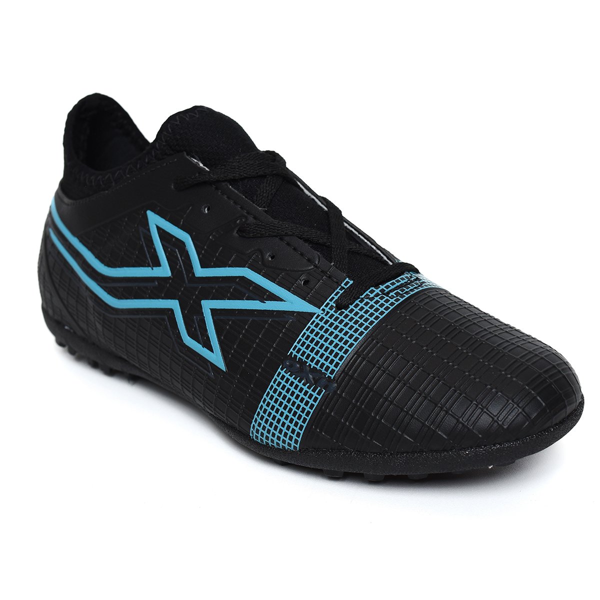 Chuteira Society Oxn Velox 4 Neo Masculina - Preto e Grafite Preto 1