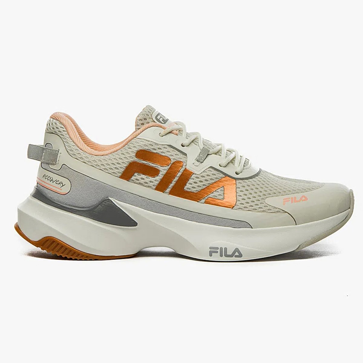 Tênis Fila Recovery Feminino - Branco e Salmão Bege 2