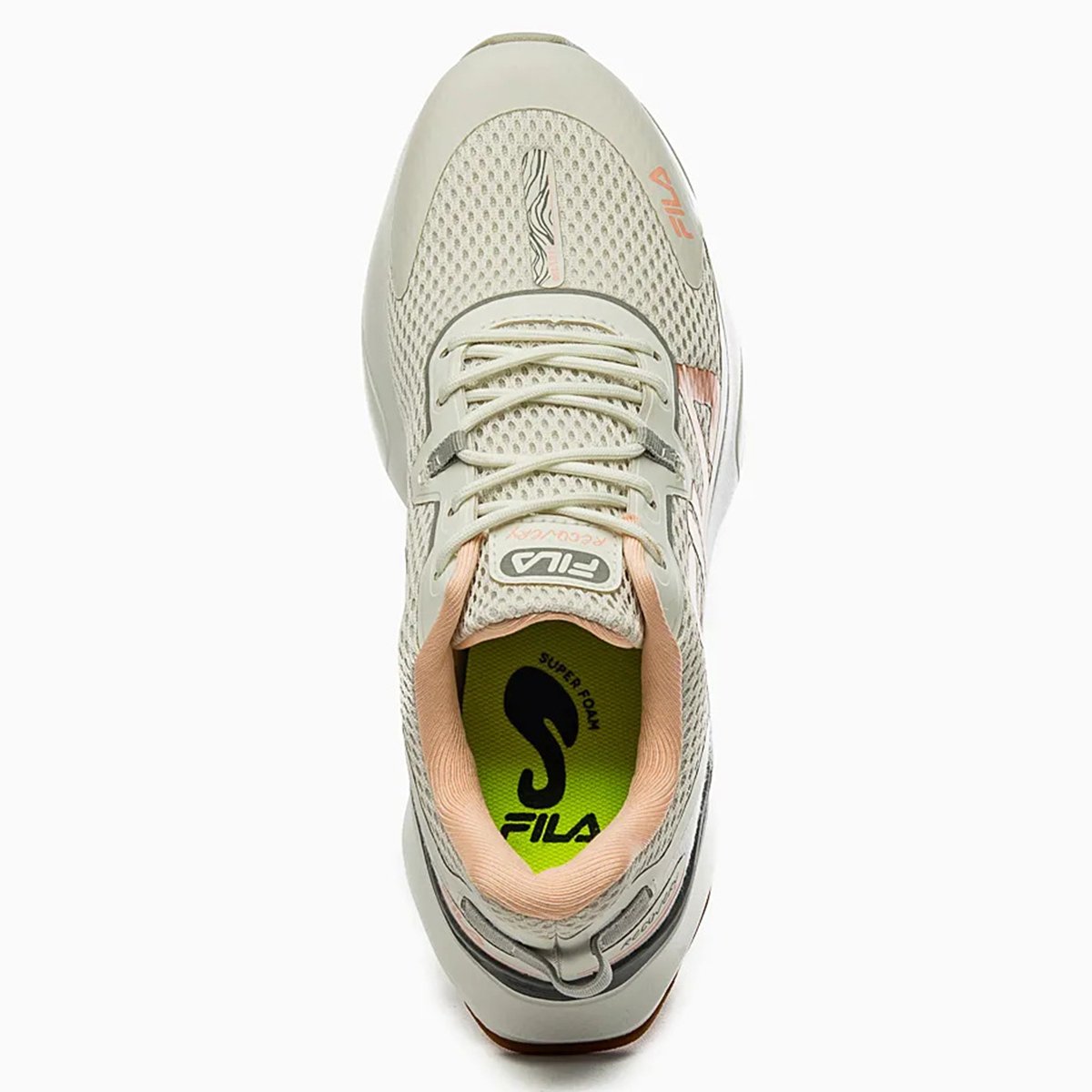 Tênis Fila Recovery Feminino - Branco e Salmão Bege 3