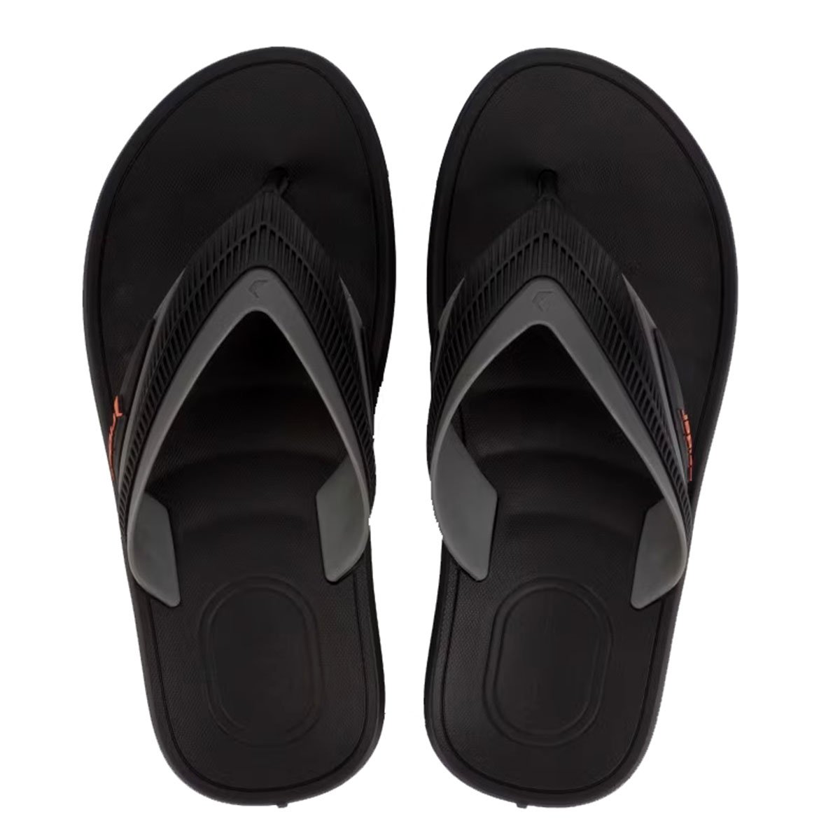 Chinelo Rider Dedo Free II Masculino - Preto e Cinza Preto 4