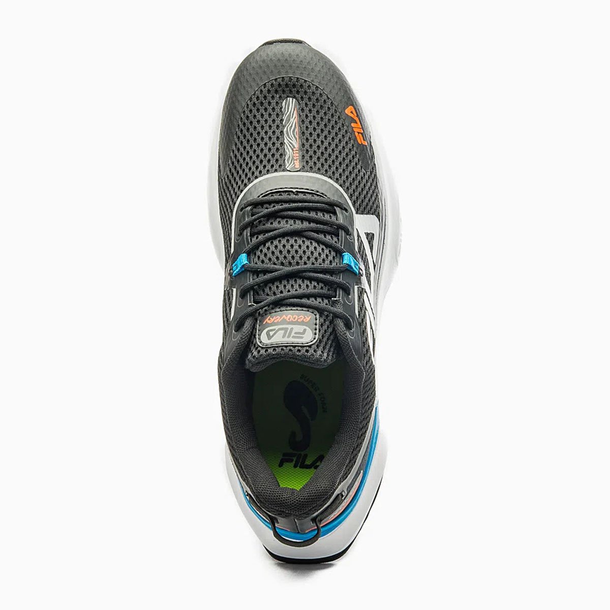 Tênis Fila Recovery Masculino - Preto e Azul Preto 3