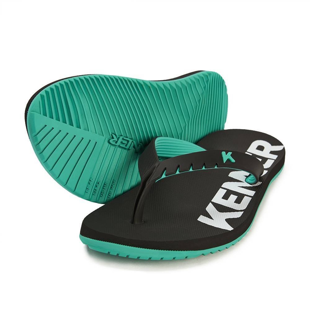 Chinelo Kenner Red Masculino - Preto e Verde Preto 1