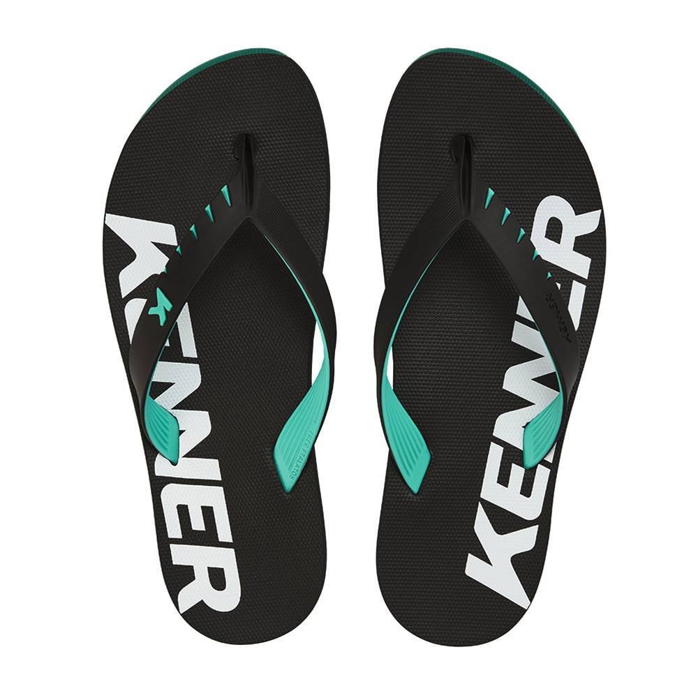 Chinelo Kenner Red Masculino - Preto e Verde Preto 2