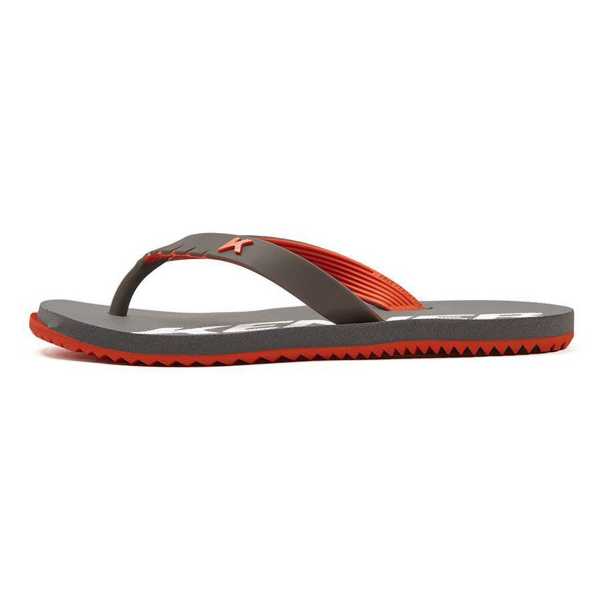 Chinelo Kenner Red Masculino - Cinza e Laranja Cinza 3