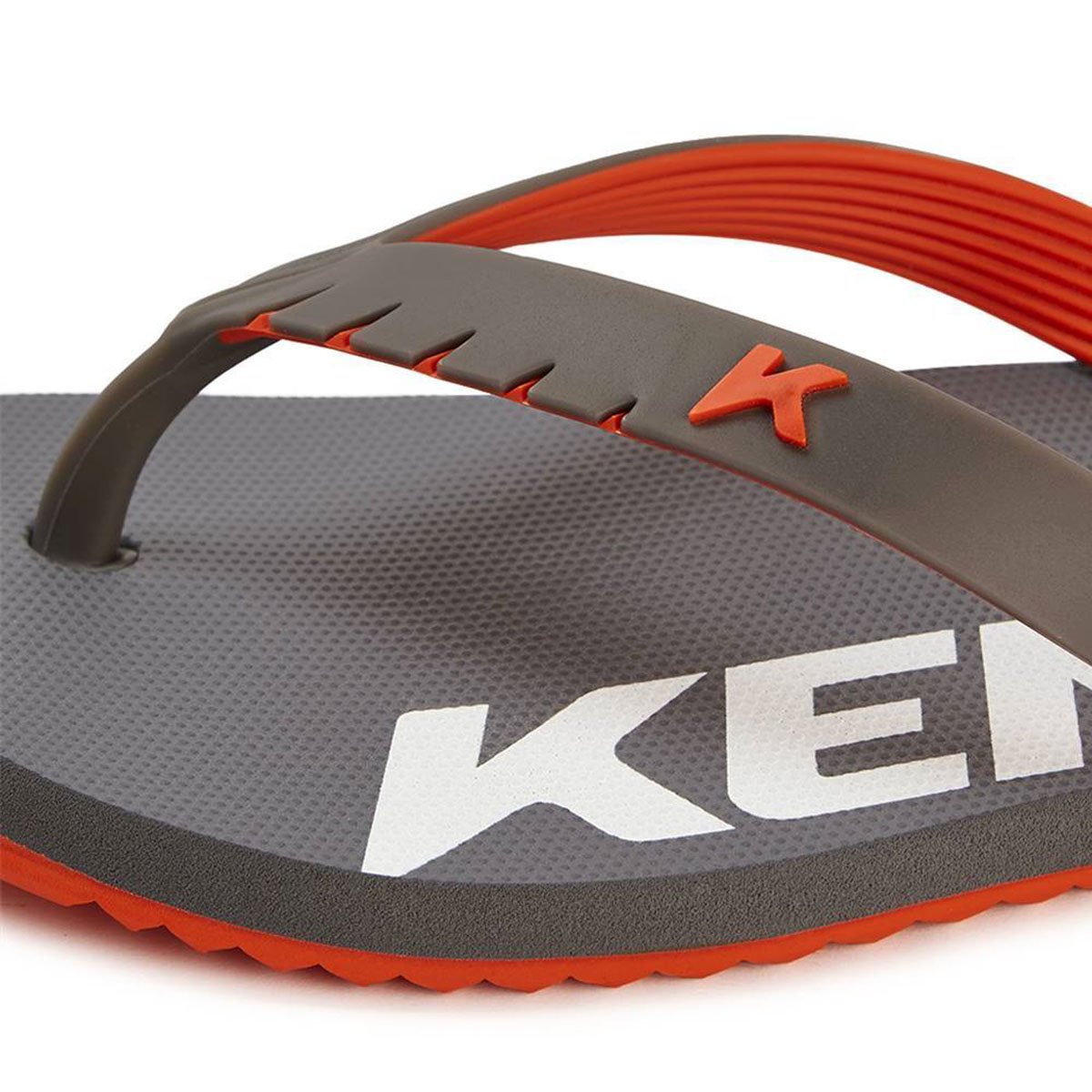 Chinelo Kenner Red Masculino - Cinza e Laranja Cinza 4