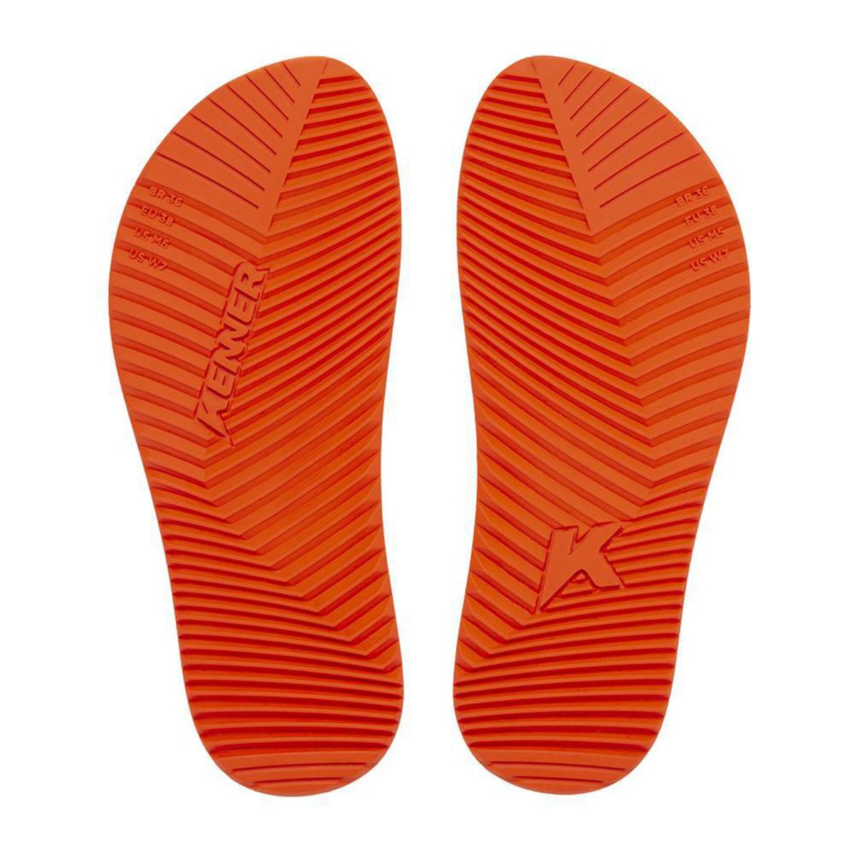 Chinelo Kenner Red Masculino - Cinza e Laranja Cinza 5