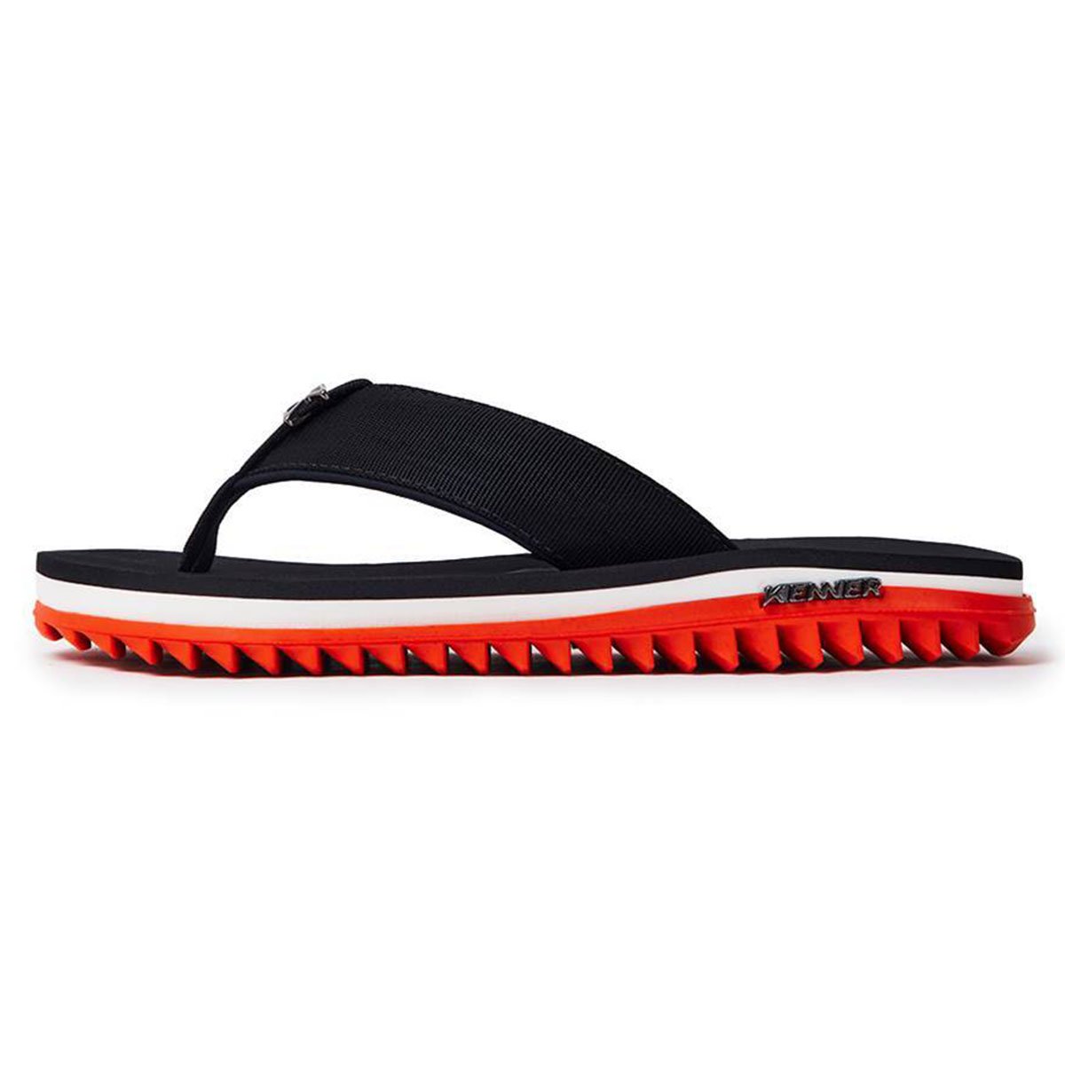 Chinelo Kenner Kivah Line Masculino - Preto e Laranja Preto 3