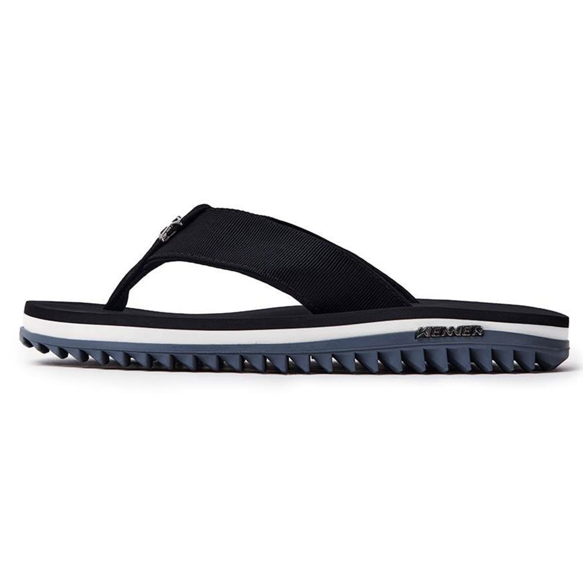 Chinelo Kenner Kivah Line Masculino - Preto e Cinza Preto 3