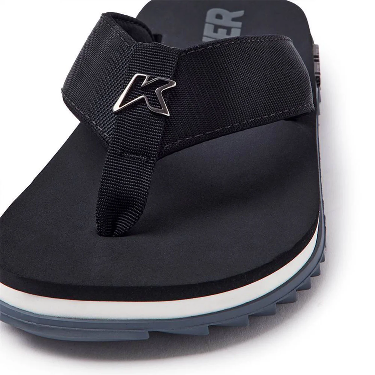 Chinelo Kenner Kivah Line Masculino - Preto e Cinza Preto 4