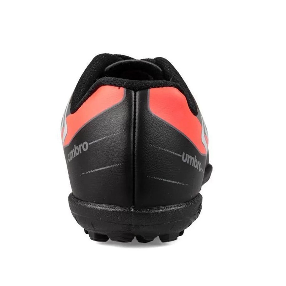 Chuteira Society Infantil Umbro Prisma - Preto e Vermelho Preto 4