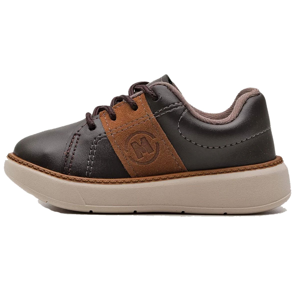 Tênis Infantil Molekinho Básico Casual Menino - Café Marrom 2