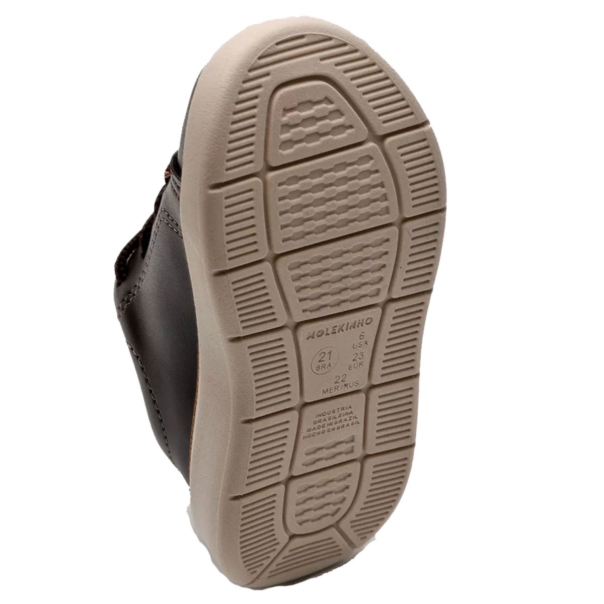 Tênis Infantil Molekinho Básico Casual Menino - Café Marrom 5