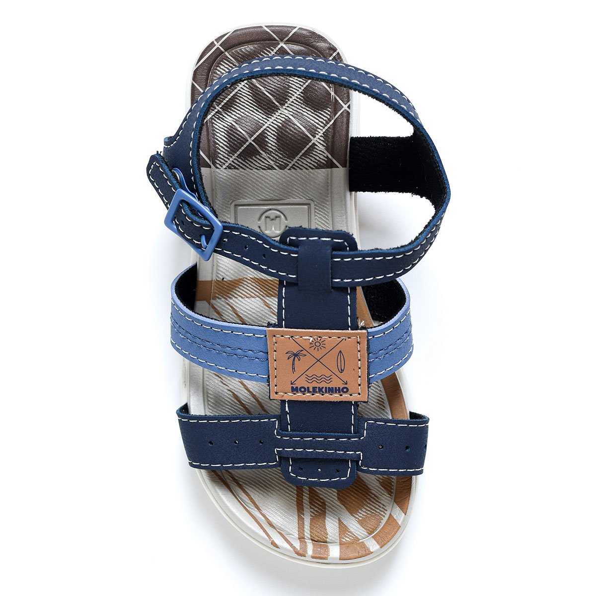 Papete Molekinho Rústico Neo Bebê Unissex Azul 3