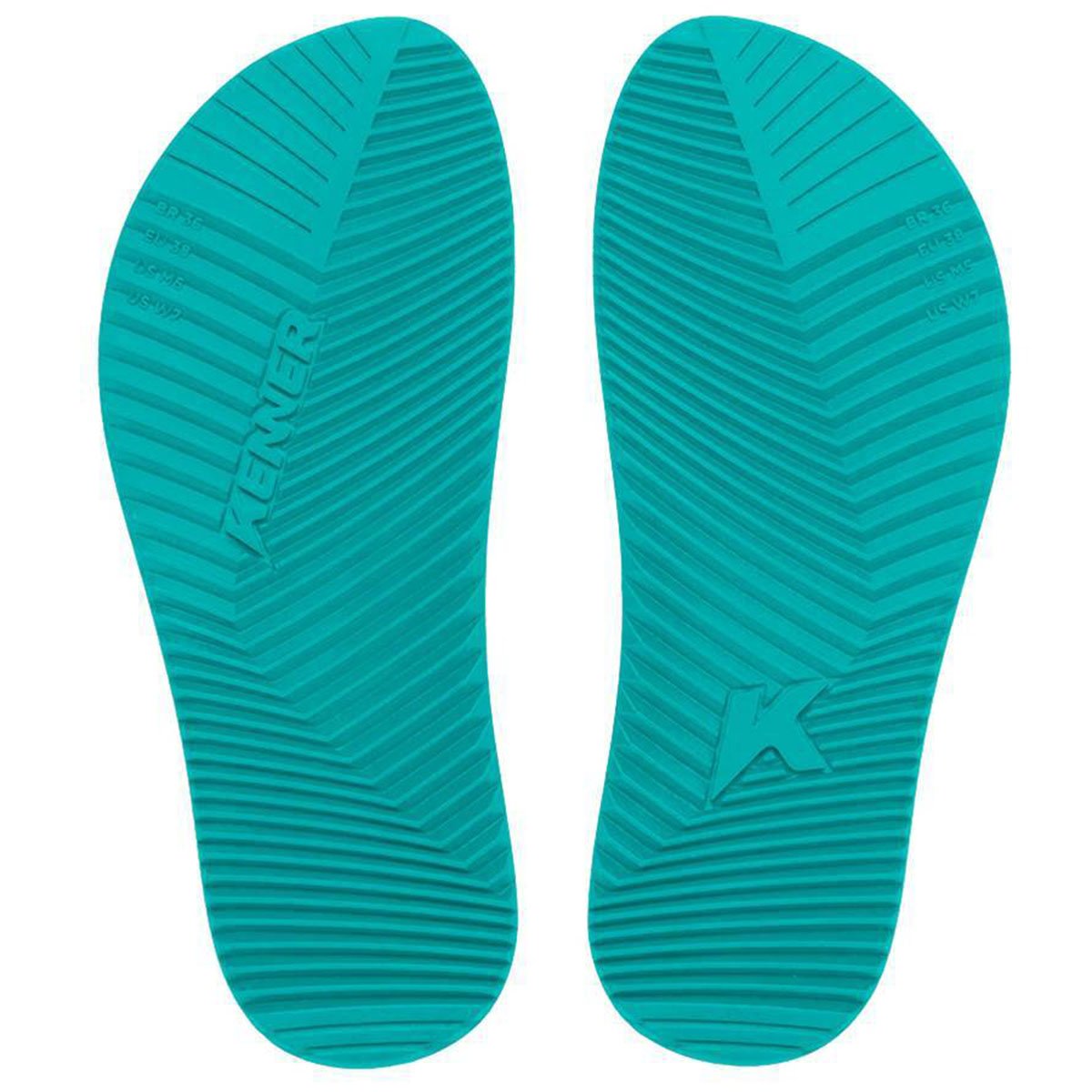 Chinelo Kenner Red Masculino - Branco e Verde Multicores 5
