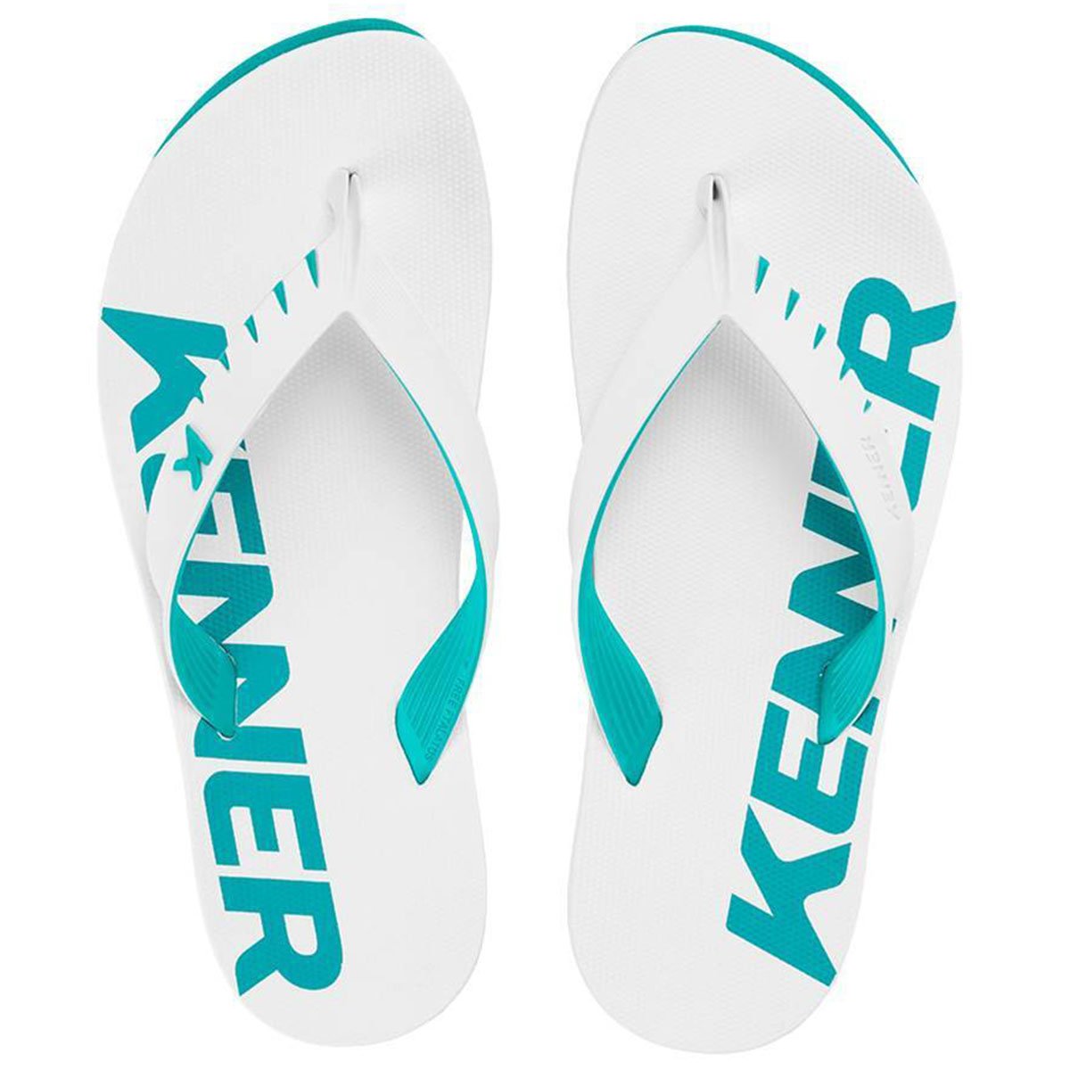 Chinelo Kenner Red Masculino - Branco e Verde Multicores 2