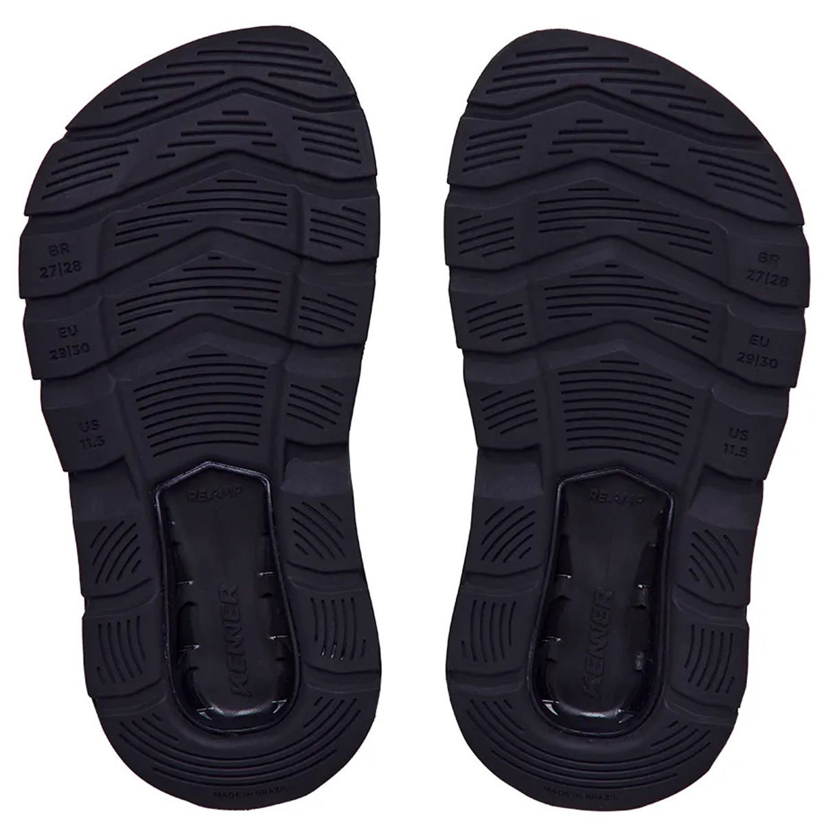 Chinelo Infantil Kenner Rakka Kids - Preto Preto 5