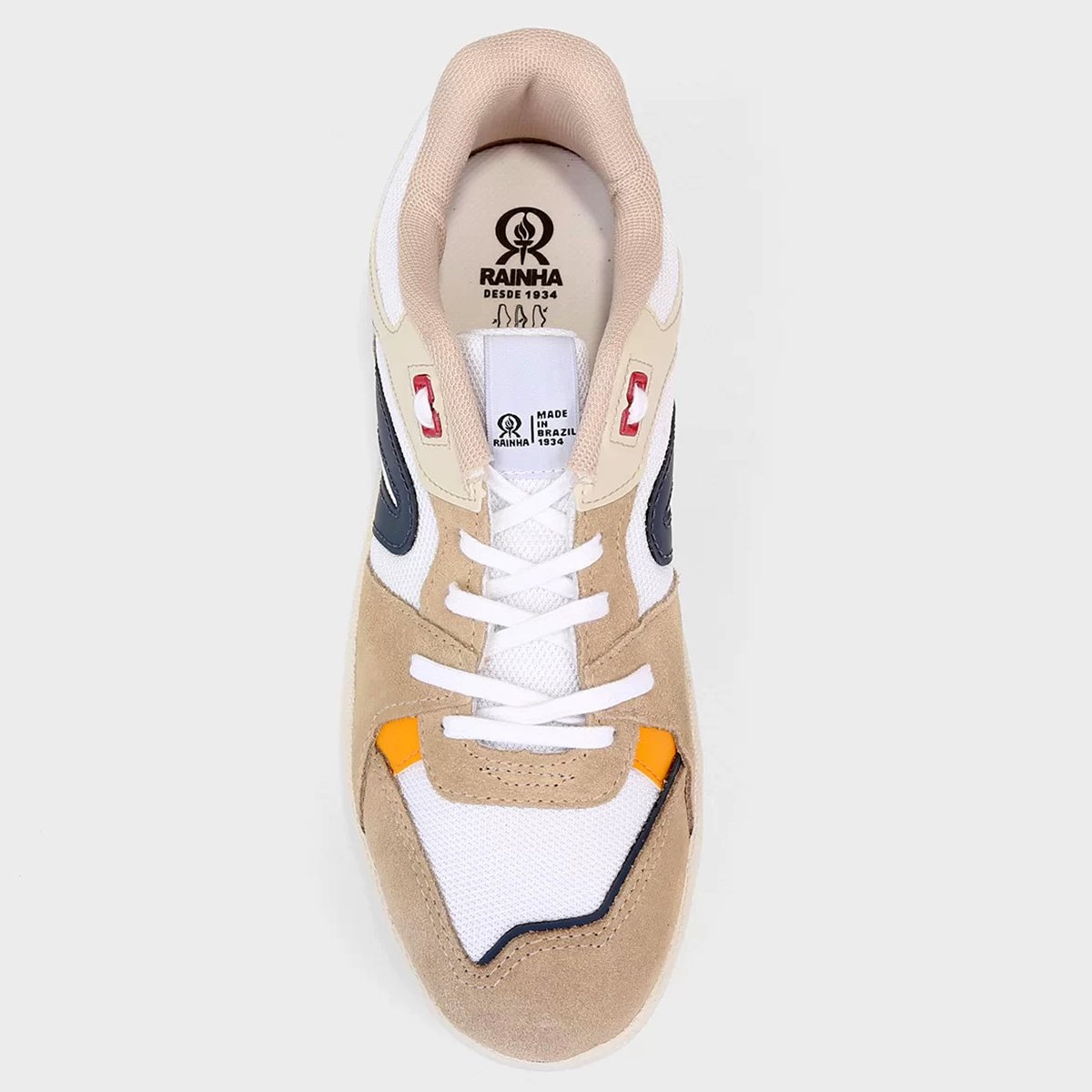 Tênis Rainha Tower - Amarelo e Vermelho Multicores 3