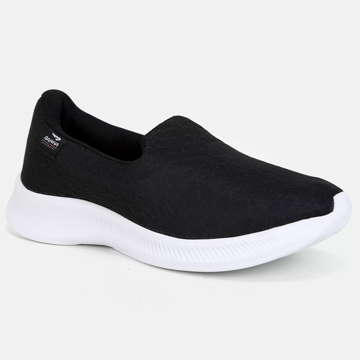 Tênis Rainha Slip On Dream III Feminino - Preto e Branco Multicores 1