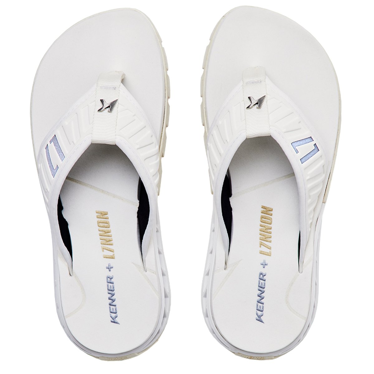 Chinelo Kenner Rakka Elite L7 Masculino - Branco Branco 2