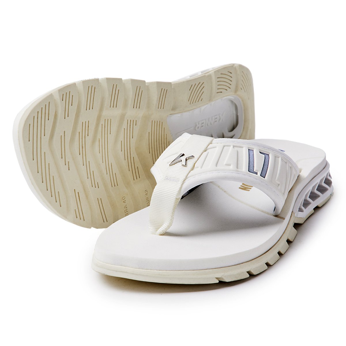 Chinelo Kenner Rakka Elite L7 Masculino Branco Branco